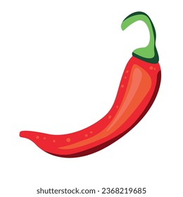 chili pepper red design isolated