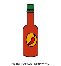 chili pepper sauce bottle