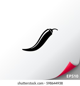 Chili pepper simple icon