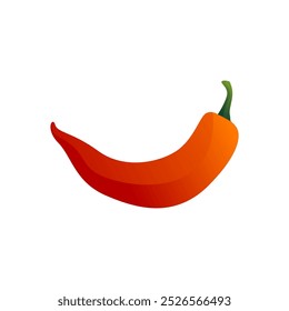 Chili pepper vector, hot red chili