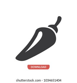 Chili pepper vector icon