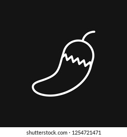 Chili pepper vector icon, logo illustration on background, pepper icon