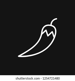 Chili pepper vector icon, logo illustration on background, pepper icon