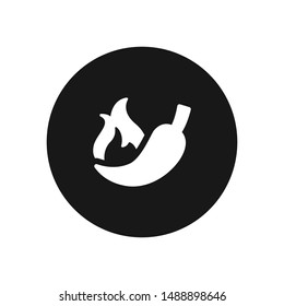 Chili pepper vector icon, simple sign for web site and mobile app.