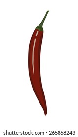 Chili pepper. Vector illustration 