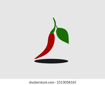 Chilischoten, Vektorgrafik, flaches Design