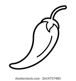 Chili pepper vector illustration on white background