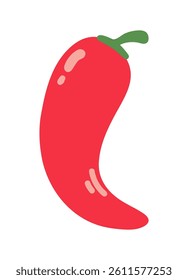 Chili pepper vector illustration. White background