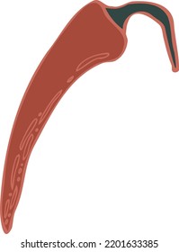 dibujo de ilustraciones aisladas del vector chile
