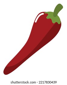 chili pepper vegetable icon isolated