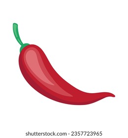 chili pepper vegetable icon isolated