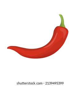 the chili pepper vegetable icon. vector illustration.