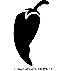 Chili pepper vegetable outline vector icon