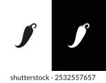 Chili Pepper Vegetables Glyph Icon. Stylish vector illustration of chili pepper icon