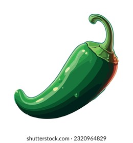 chili pepper vegetables, ripe and spicy seasoning icon isolated