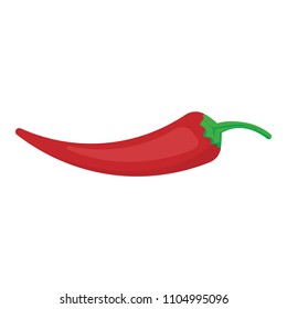 Chili peppers icon isolated on a twhite background. Vector illustration. EPS 10