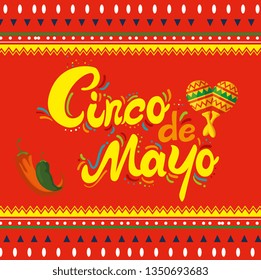 chili peppers with maracas to mexican event