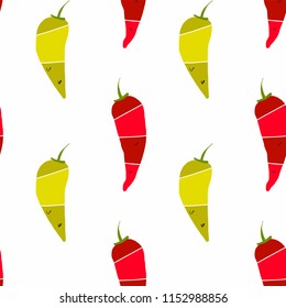 Chili peppers pattern