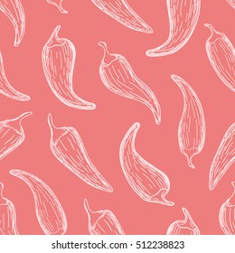 Chili peppers pattern