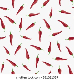 Chili peppers. Seamless pattern