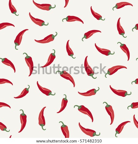 Chili peppers seamless pattern.