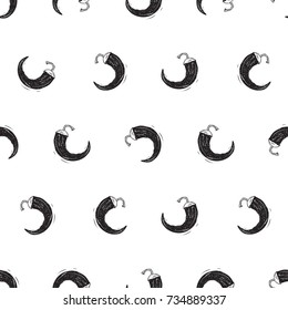 Chili Peppers Seamless Pattern. Hot Pepper. Vegetable Background. Spices. 