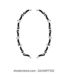 Chili peppers vector frame border isolated on white. Mexican spicy vegetable illustration. Decoration for culinary, banner, cafe menu, recipe, market.