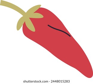 Chili Piper Vegetable Vector Illustration