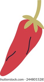Chili Piper Vegetable Vector Illustration