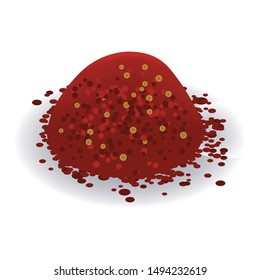 Chili powder icon. Isometric of chili powder vector icon for web design isolated on white background