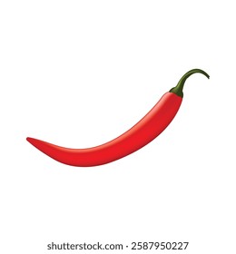 chili realistic 3d vector illustration