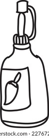 Chili Sauce Icon vector design template and illustration