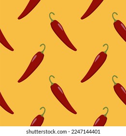 chili seamless pettern vector illustration.