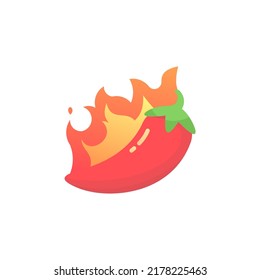 Chili simple isolated vector logo design