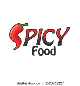 Chili Spicy Food Logo Illustration Vector Stock Vector (Royalty Free ...