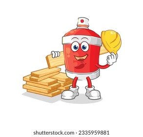 el vector del generador de pulverización de chile. personaje de caricatura