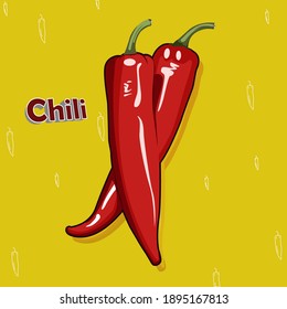 chili vector for editing your design