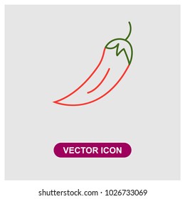Chili Vector Icon