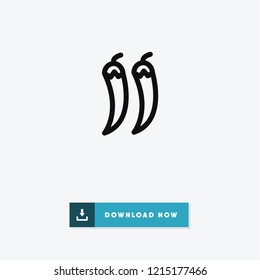 Chili vector icon