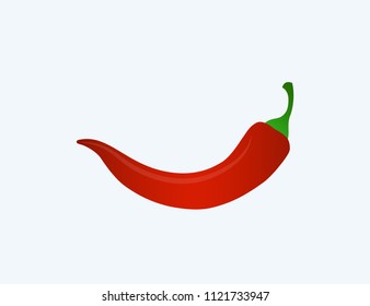 icono del vector chili aislado en fondo blanco, vista superior