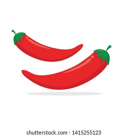 Chili vector illustration isolated on white background can  be used for graphic illustration or icon purpose 