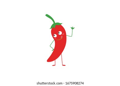 Illustration der Vektorillustration von Chili