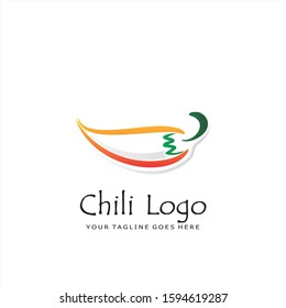 Chili Vector Image Template. Logo for Your Brand. Simple. Illustration.