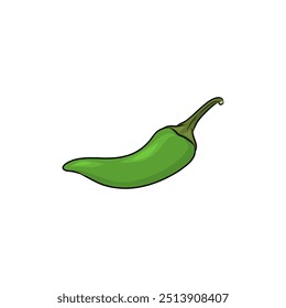 Chili vector isolated on white background