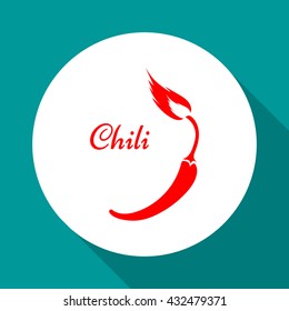 
Chili.
Vector - chili pepper symbol.