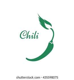 Chili.
Vector - chili pepper symbol.
