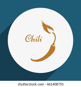 
Chili.
Vector - chili pepper symbol.