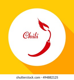 
Chili.
Vector - chili pepper symbol.