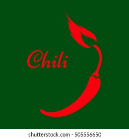 
Chili.
Vector - chili pepper symbol.