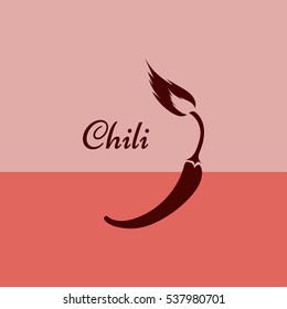 
Chili.
Vector - chili pepper symbol.